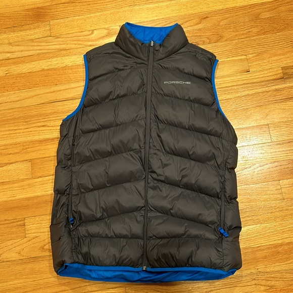Porsche 2-in-1 Set. Reversible Quilted Men's Vest and Windbreaker Jacket Pair - Picture 5 of 13